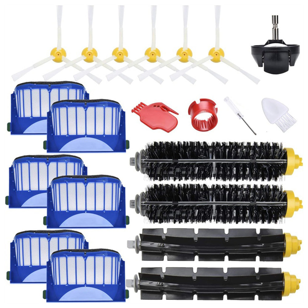 1 Set For iRobot Series 600 2 Pairs Main Brush+6 Filter+6 Side-Edge Brush+4 Cleaning Tools+1 Wheel 1 Set For iRobot Series 600 2 Pairs Main Brush+6 Filter+6 Side-Edge Brush+4 Cleaning Tools+1 Wheel